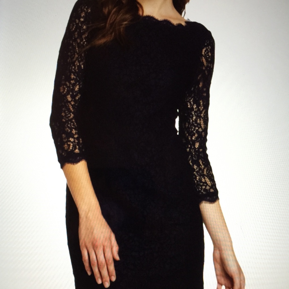 Classic Lace Dress Women’s 14P Taupe